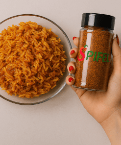 ادویه دمپخت Spifel کنار برنج دمپختک با لوبیا و سبزیجات