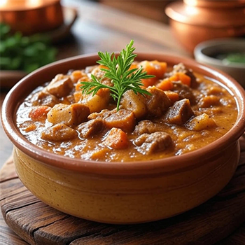 خورشت سنتی ایرانی در ظرف سفالی 🍲