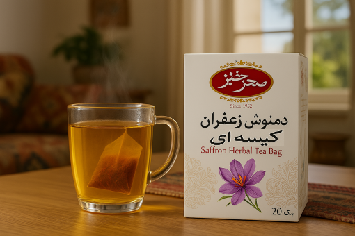 دمنوش زعفران کیسه ای