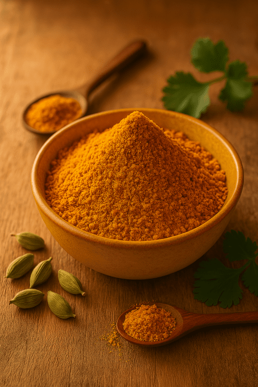 تصویر بسته‌بندی ادویه کاری اسپایفل با طراحی سنتی