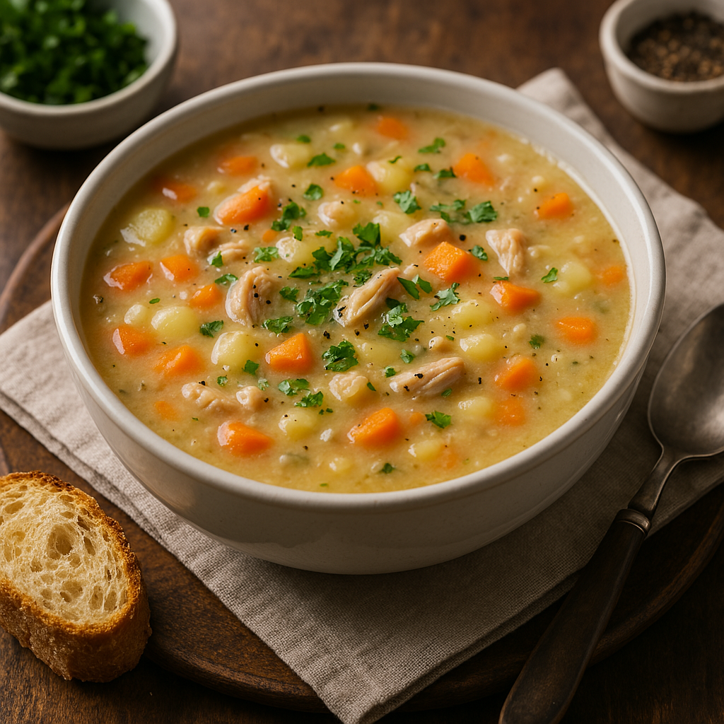 ادویه مخصوص سوپ جو اسپایفل با جو پرک شده و سبزیجات