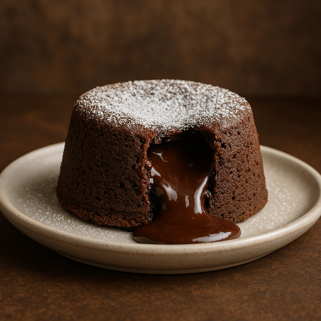 کیک لاوا شکلاتی