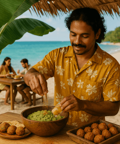 ادویه فلافل استوایی اسپایفل با طعم انبه و فلفل دلمه‌ای در بسته‌بندی طلایی